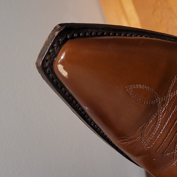 Women's Resistol Brown leather cowboy boots size 9 - Picture 3 of 15